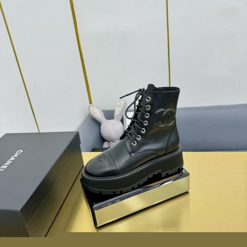 Ch*el leather shoes